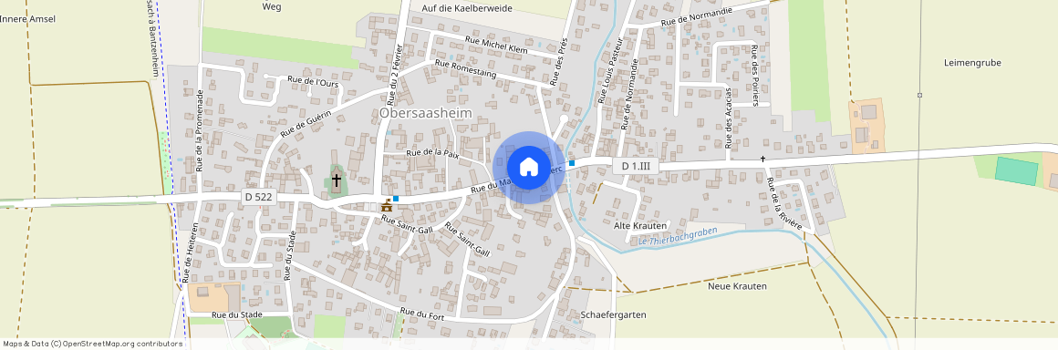 Situé au : 21 RUE DU MARECHAL LECLERC 68600 OBERSAASHEIM France