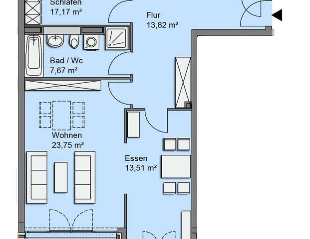 Familienfreundliche 2,5-Zimmer-Wohnung mit EBK und Balkon in der City West - Photo 1
