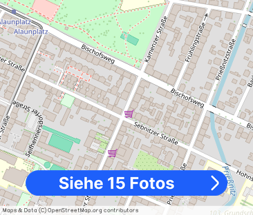 Mitten in der Neustadt: Terrasse + Dusche...im Hochparterre - Foto 1