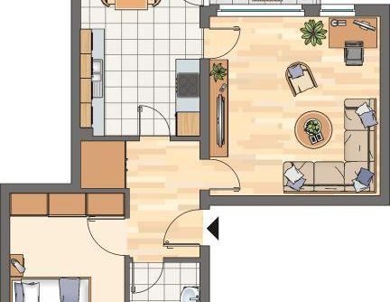 2-Zimmer-Wohnung in Kamen Methler mit Balkon und Bad mit Fenster - WBS ab 2 Personen erforderlich - Photo 1