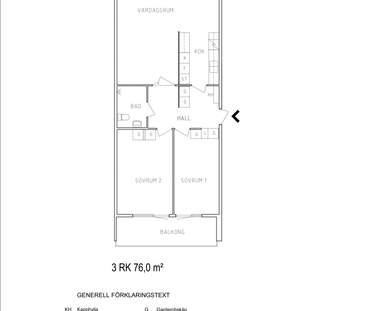 Vinddraget 7 B, våning 2 - Foto 1