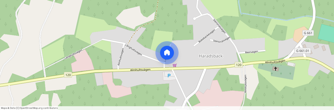 Linvägen, Häradsbäck