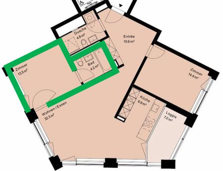 1 Zimmer, 87 m², 6. Stock - Photo 4