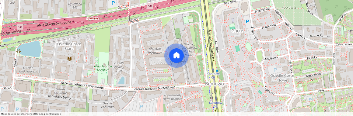 ul. Powstańców Śląskich, Górce, Bemowo, Warszawa, mazowieckie