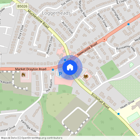 Guinea Close, Loggerheads