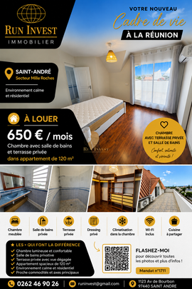 Location Appartement 6 pièces 120m² ST ANDRE 97440 - Photo 1