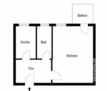 Singles aufgepasst! 1-Zimmer-Wohnung mit Balkon und EBK! - Photo 3