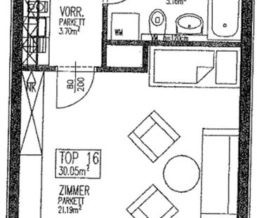 SCHUBERTPARK, sonnige 30 m2 Neubau, Einzelwohnraum, Kochnische, Wan... - Photo 2