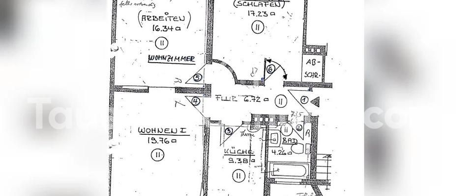 TAUSCHWOHNUNG Wunderschöne ruhige 3-Zimmer Wohnung mit Südwest-Balkon. - Foto 1