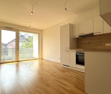 Kompakte + günstige Neubauwohnung mit MEGA-SÜD-LOGGIA (11,70m²) nah... - Photo 3