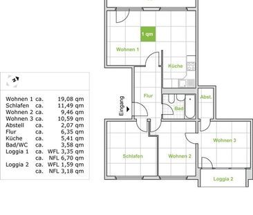 zentrumsnah und praktisch - familienfreundliche 4-Zi.-Wohnung (WBS) - Photo 4