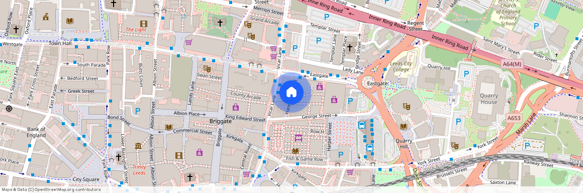 Harewood Street, Leeds, West Yorkshire, UK, LS2