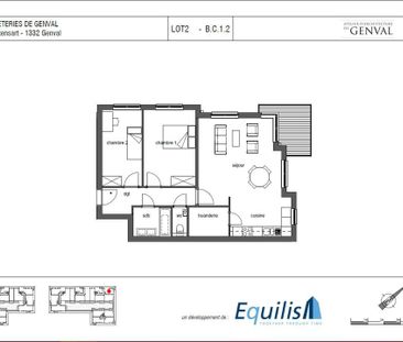 Appartement - à louer - 1332 Rixensart Genval - 1.250 € - Foto 6