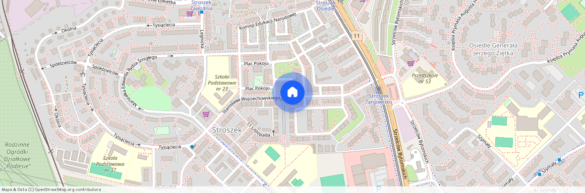 ul. Stanisława Wojciechowskiego, Stroszek - Dąbrowa Miejska, Bytom, śląskie