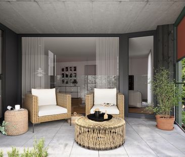 First-time rental: LAST 3.5-room garden apartment with seating - Foto 4