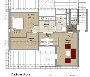 Dachgeschosswohnung mit Hafenblick - Foto 1