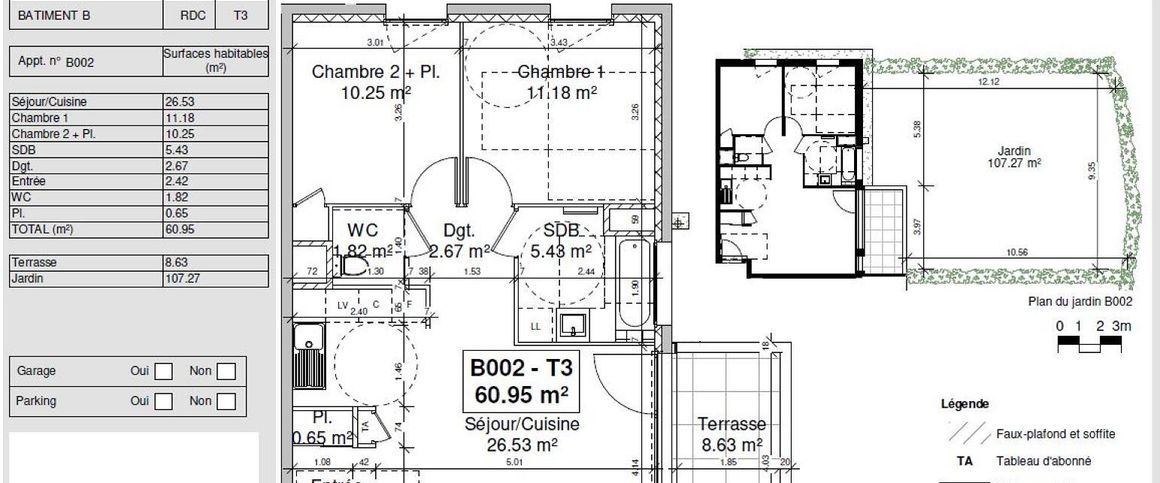 location Appartement T3 DE 60.95m² À COUBLEVIE - Photo 1