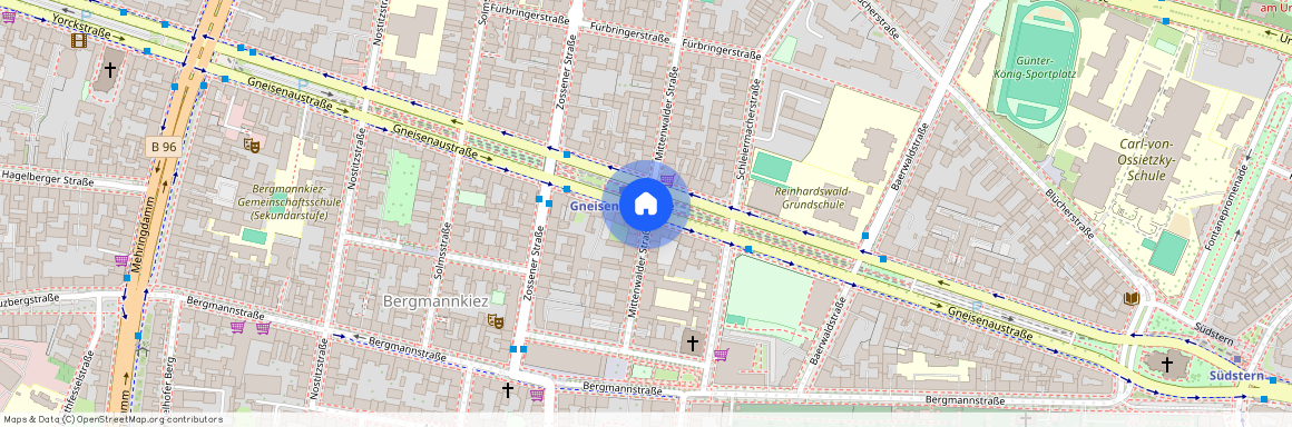 Gneisenaustrasse, 10961 Friedrichshain-Kreuzberg - Kreuzberg