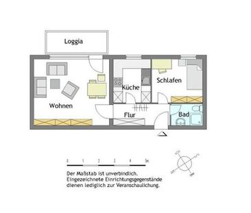 1-Zimmer-Wohnung in Mülheim-Saarn - Foto 1