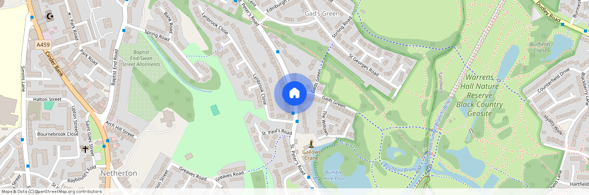 St. Peters Road, Gads Green, Dudley, West Midlands, DY2