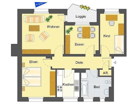 Zentrumsnahe modernisierte 4-Zimmer-Wohnung mit sonnigem Balkon. - Photo 3