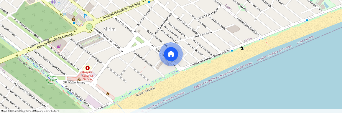 Rua Primeiro de Janeiro, Mirim, Praia Grande