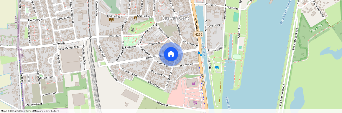 Stationsstraat 21-A, Kern Sas van Gent, 4551EK