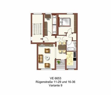 schöne 3-Zimmer-Wohnung mit Balkon! - Photo 1