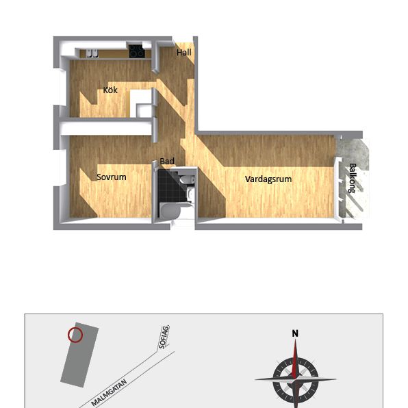Malmgatan 2 C - Foto 2