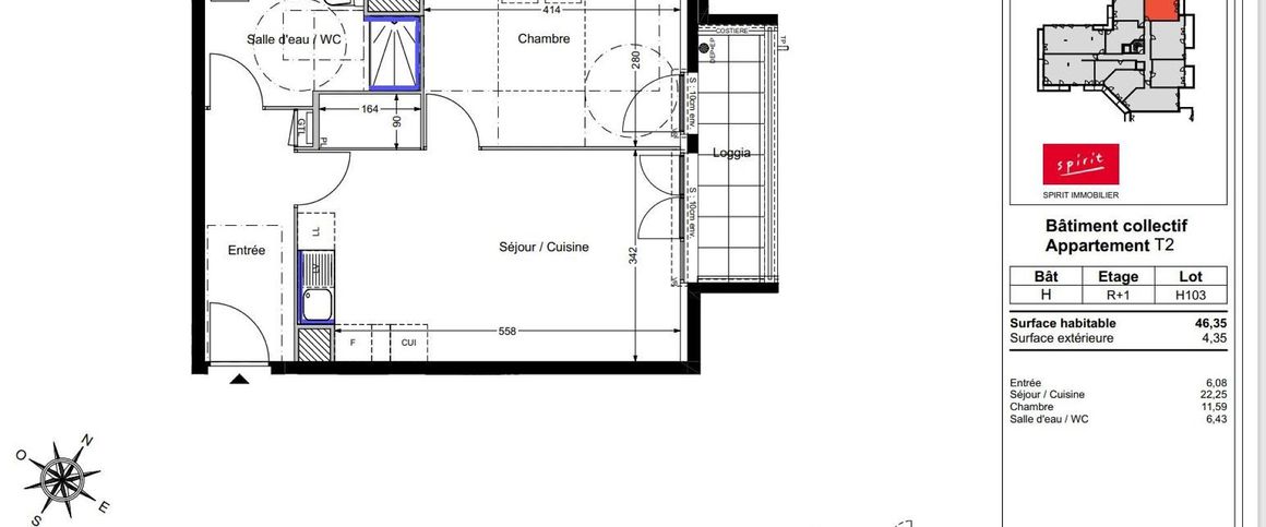 location Appartement T2 DE 46.35m² À SAVIGNY LE TEMPLE - Photo 1