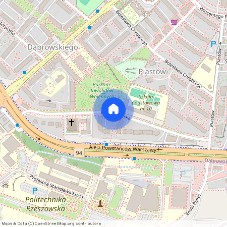 ul. Dominikańska, Piastów, Rzeszów, podkarpackie