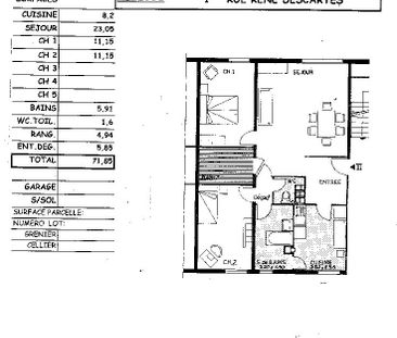 Location appartement T3 71.85m² à Reims (51100) Loyer CC * : 439.98... - Photo 2