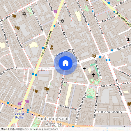 Rue de Charonne et Rue Trousseau 75011 Paris (11e arrondissement)