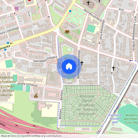 ul. Skalna, Śródmieście, Katowice, śląskie