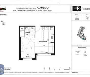Location Appartement 2 pièces 37m² ROUEN 76100 - Photo 4