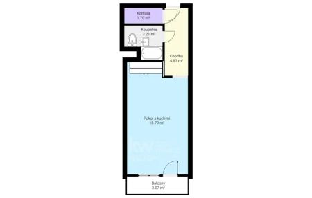 Pronájem bytu 1+kk 35 m - Fotografie 2