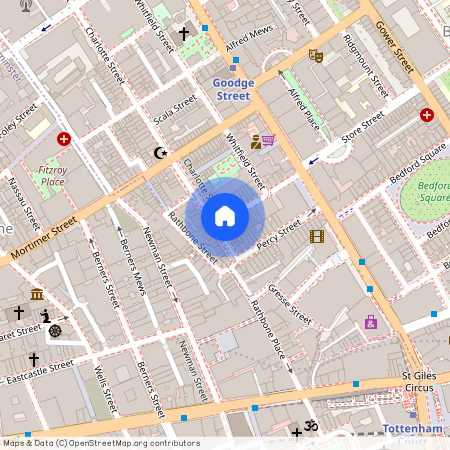 Charlotte Street, Fitzrovia, W1T