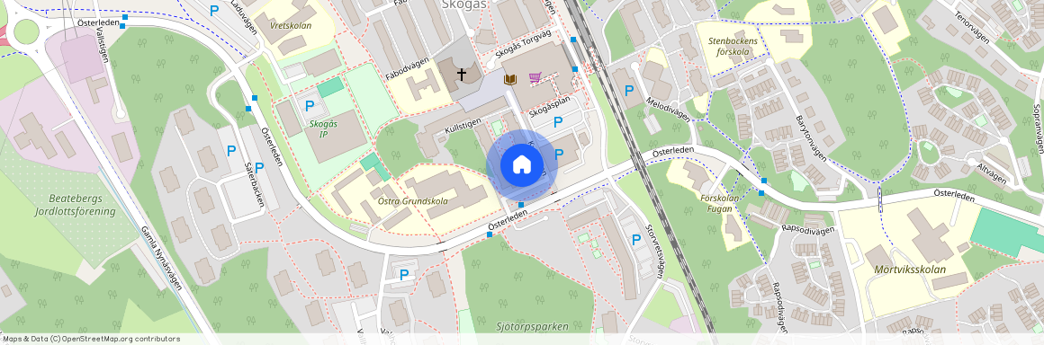 Kullstigen 26, Skogås