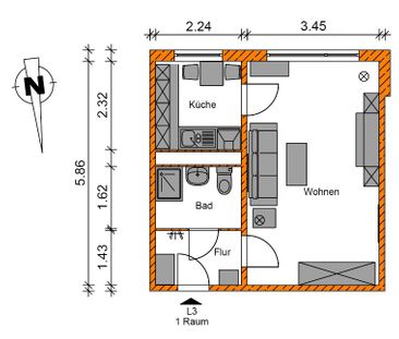 Gemütliche 1-Raumwohnung sucht neue Mieter - Photo 6