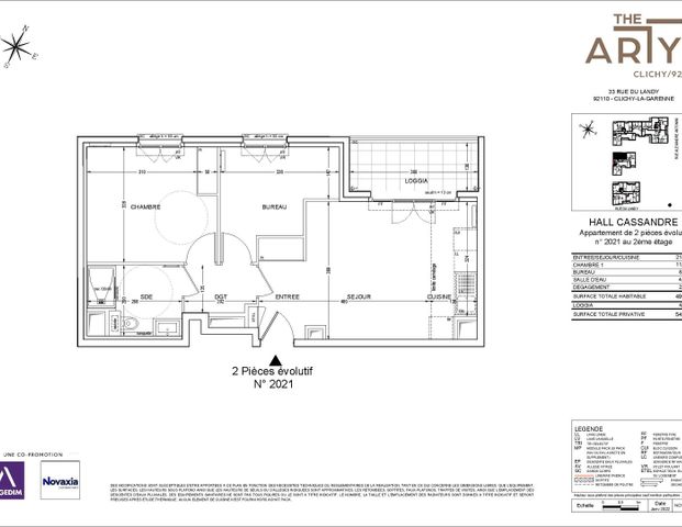 location Appartement T2 DE 49.41m² À CLICHY - Photo 1