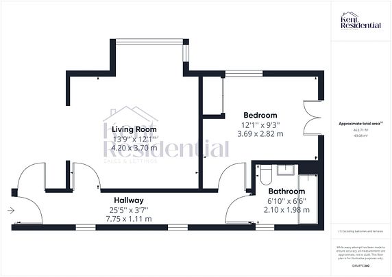 1 bed flat to rent in Tannery Way North, Canterbury, CT1 - Photo 1