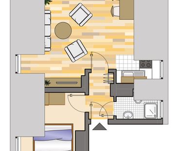 Einziehen & wohlfühlen  2 Zimmer Dachgeschoss demnächst bezugsfertig - Photo 5