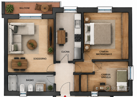 Trilocale con garage - Palazzolo sull'Oglio - Photo 5