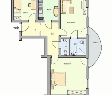 Barrierefreie 2-Zimmer-Wohnung-in Düsseldorf-Oberbilk (unrenovierte Übergabe) - Foto 3