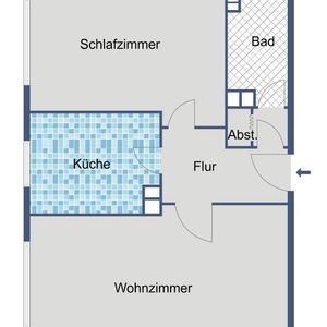 Wohnen in Sachsenhausen – 2 Zimmer in zentraler Lage - Foto 3