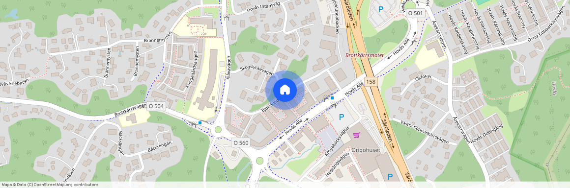 Björklundavägen, Hovås