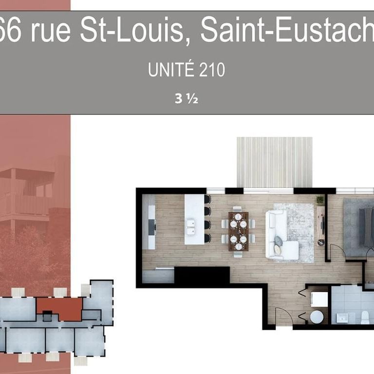 Appartements neufs 3 ½ à louer – Saint-Eustache - Photo 1