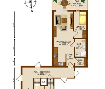 Schicke 2-ZKB-Erdgeschoss-Neubauwohnung in ruhiger Ortsrandlage mit Südterrasse & Garten – Erstbezug - Foto 3