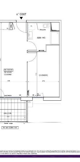 Appartement à louer 2 pièces 41.5m² - Photo 1