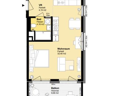 Wunderschöne 1- Zimmerwohnung in der Donaumarina - Photo 3